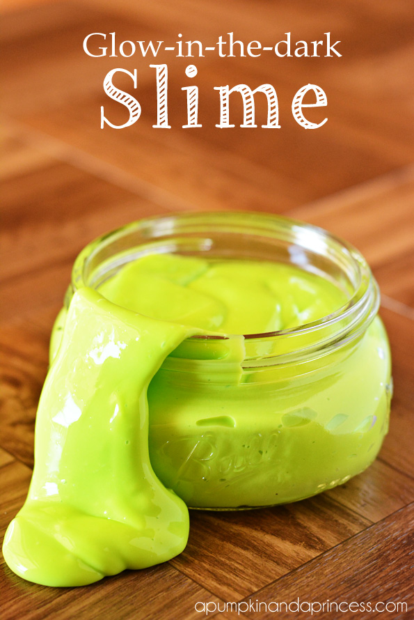 Glow-in-the-dark slime recipe