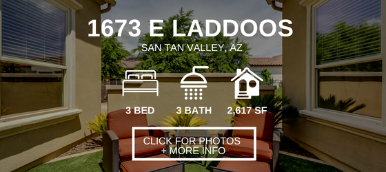 SP Featured Listing - 1673 E Laddoos, San Tan Valley